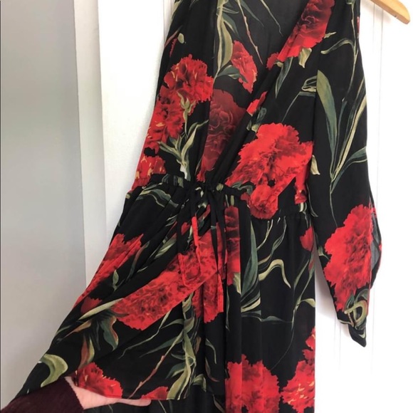 *SOLD* Floral paneled dress, size small - Picture 5 of 6